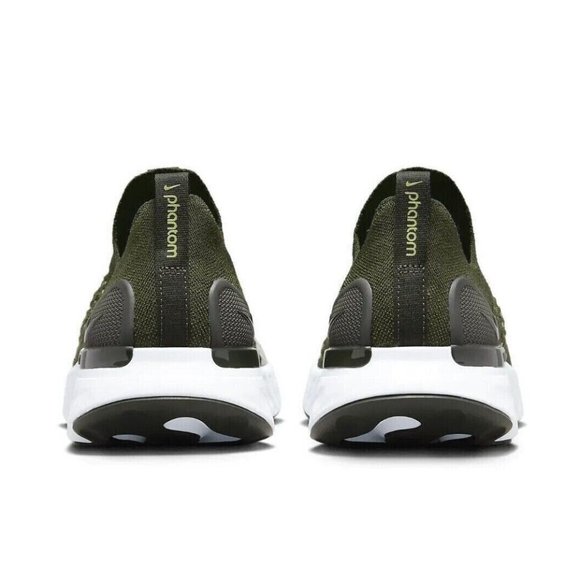 Nike React Phantom Run FLYKNIT 2 Rough Green Shoe DX2311-300 Mens New - Picture 5 of 8